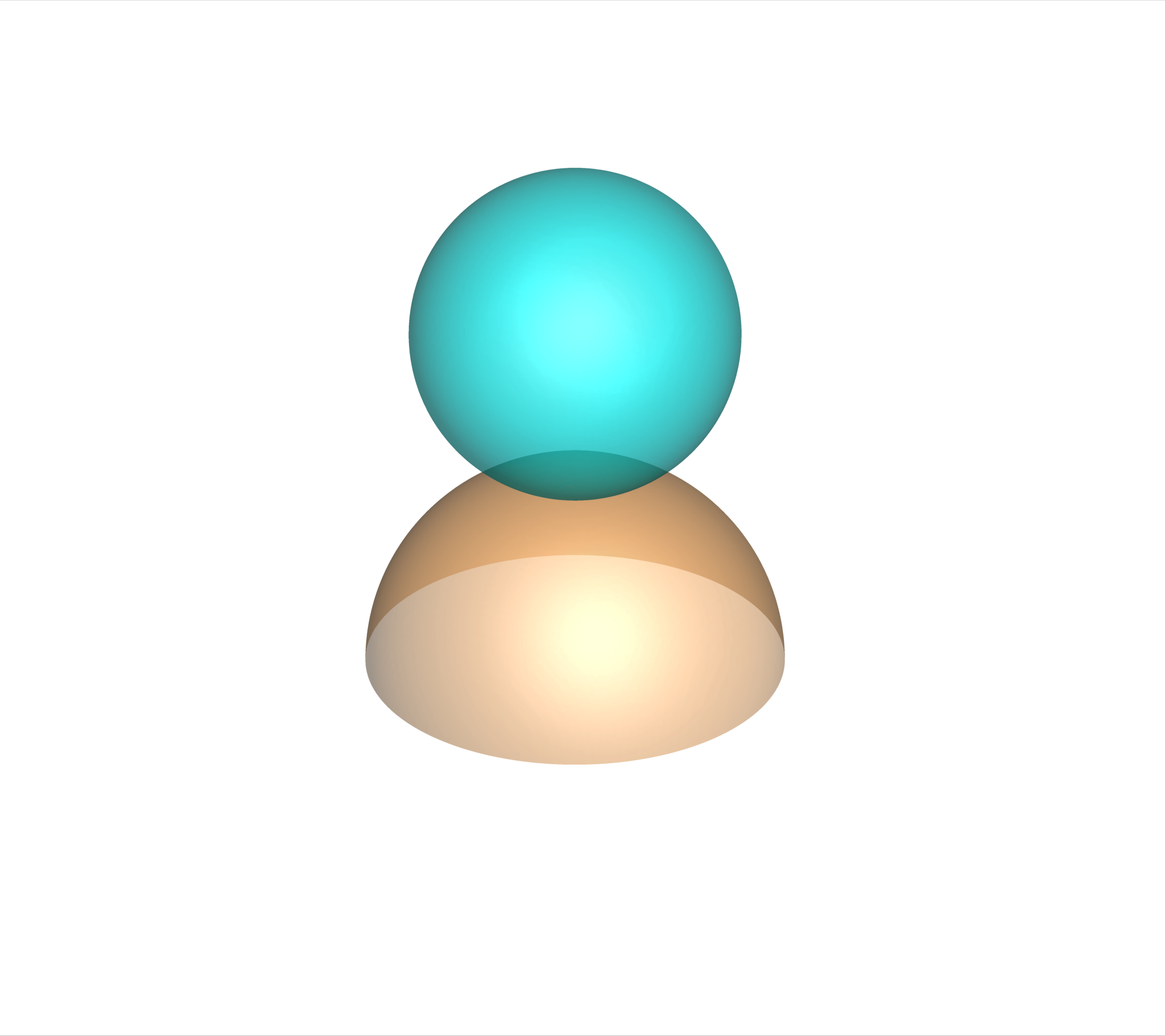 Two liquid drops approaching contact